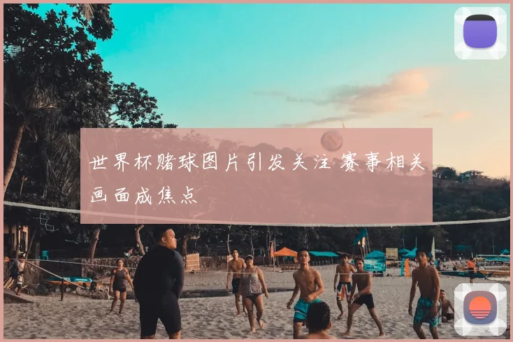 世界杯赌球图片引发关注 赛事相关画面成焦点